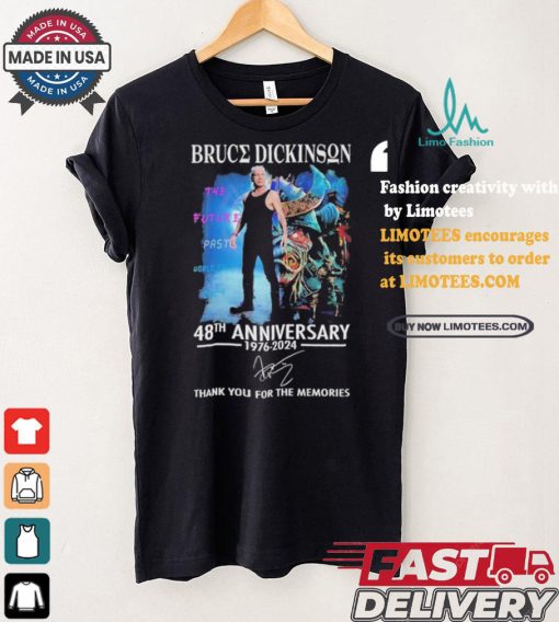 Bruce Dickinson 48th Anniversary 1976 2024 Thank You For The Memories T Shirt
