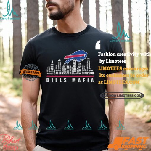 Buffalo Bills Mafia The Bronx Skyline Players Name 2024 Shirt