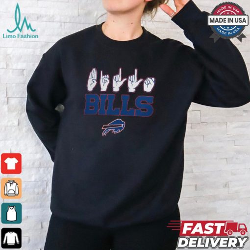 Buffalo Bills The NFL ASL Collection by Love Sign American Sign Language T Shirt