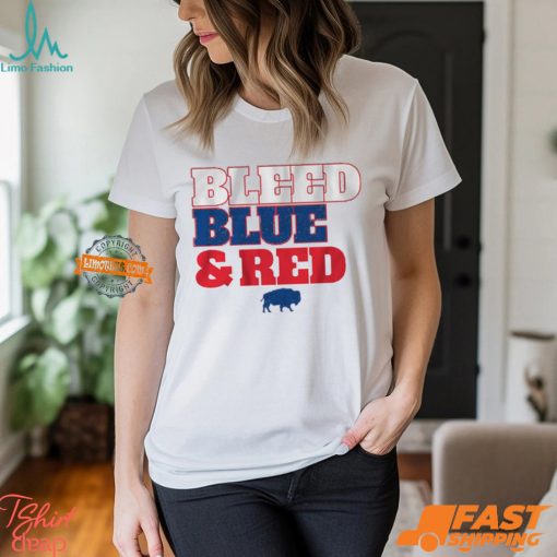 Buffalo Football Bleed Blue & Red Shirt