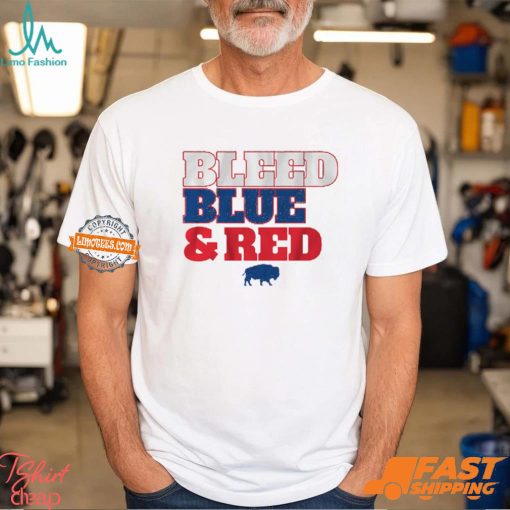 Buffalo Football Bleed Blue & Red Shirt