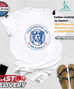 Bulldog Lovers Childless Dog Lady For Kamala Harris T shirt