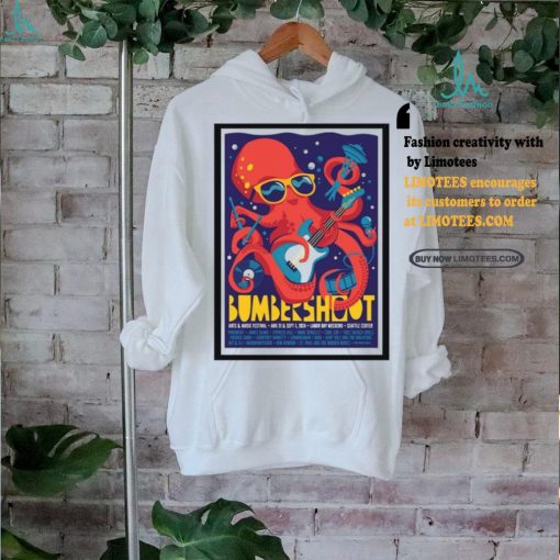 Bumbershoot arts and music festival seattle center aug 31 and sept 1 2024 tour poster shirt