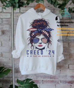 C.R.E.E.D 24 T.A.K.E Me Higher Messy Bun Usa Shirt