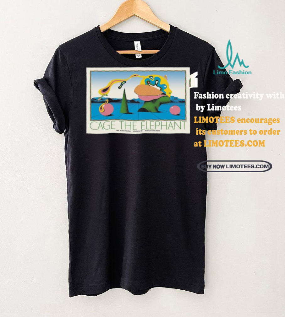 Cage The Elephant PNC Music Pavilion in Charlotte NC August 4 2024 Poster shirt Cage The Elephant PNC Music Pavilion in Charlotte NC August 4 2024 Poster shirt