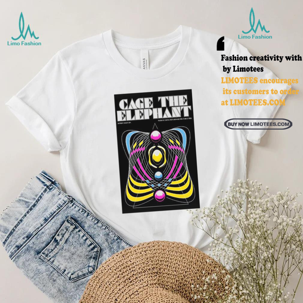 Cage The Elephant Tour In Raleigh NC On August 3 2024 Poster shirt Cage The Elephant Tour In Raleigh NC On August 3 2024 Poster shirt