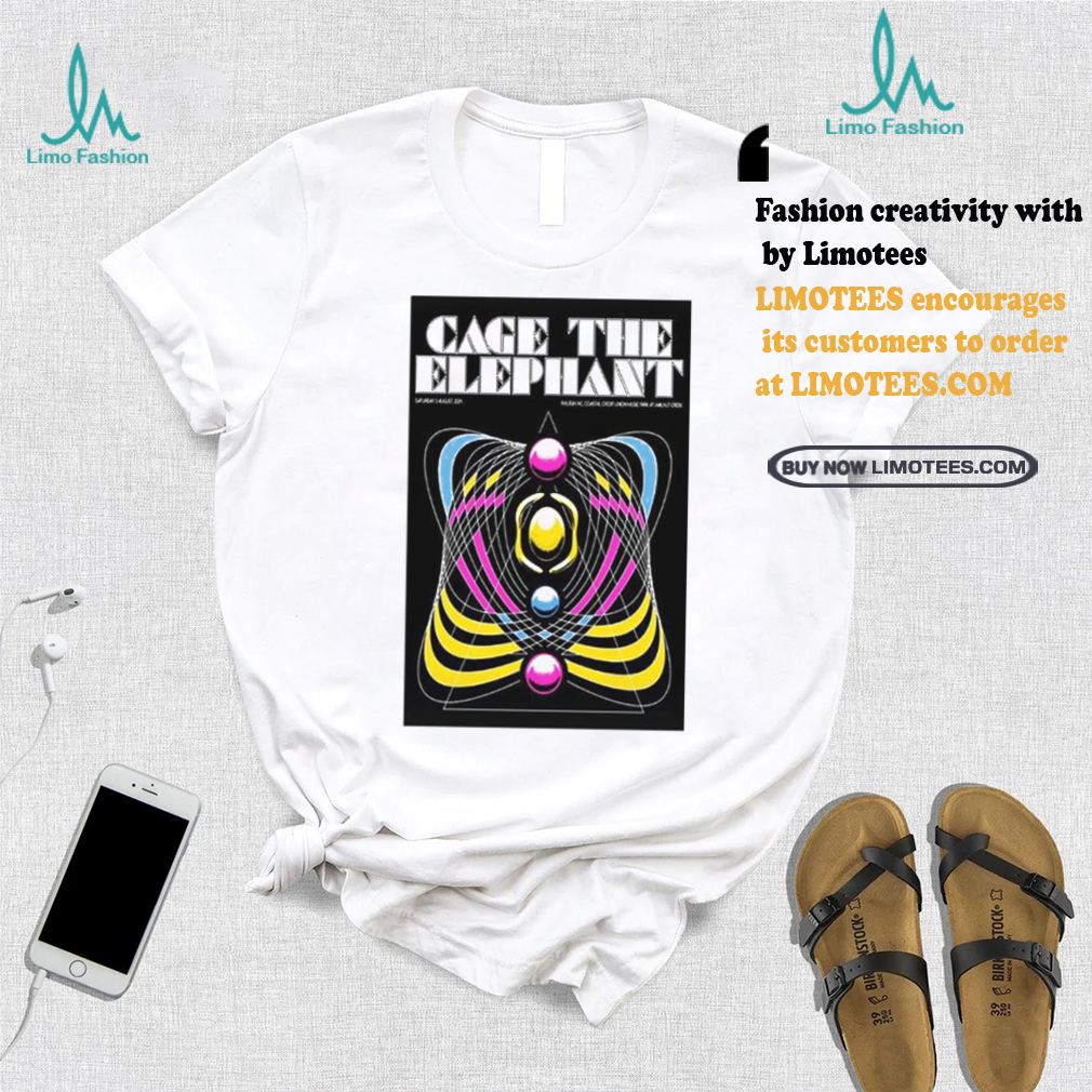 Cage The Elephant Tour In Raleigh NC On August 3 2024 Poster shirt Cage The Elephant Tour In Raleigh NC On August 3 2024 Poster shirt