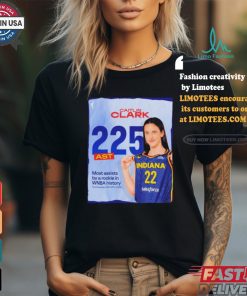 Caitlin Clark 225 AST most assists by a rookie in WNBA history shirt