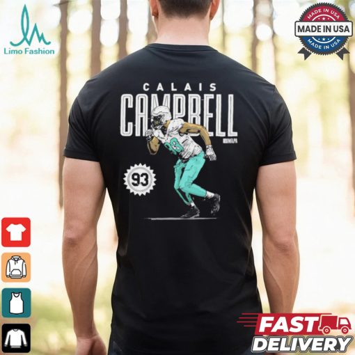 Calais Campbell Miami Dolphins number 93 shirt