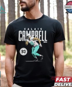 Calais Campbell Miami Dolphins number 93 shirt