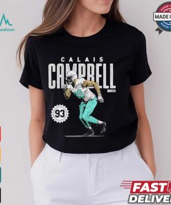 Calais Campbell Miami Dolphins number 93 shirt