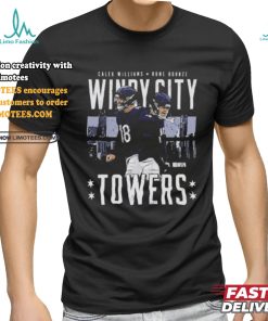 Caleb Williams and Rome Odunze Chicago Bears Windy City Towers shirt