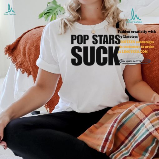 Camila Cabello Wearing Pop Stars Suck Shirt