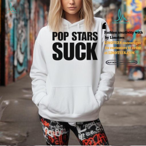 Camila Cabello Wearing Pop Stars Suck Shirt