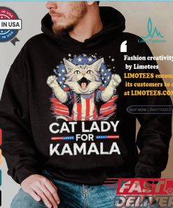 Cat Ladies For Kamala Childless Cat Lady President Kamala Harris 2024 America Cat Voter T shirt