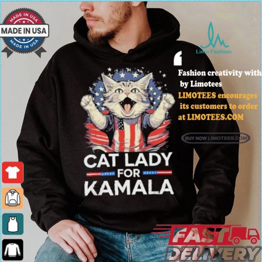 Cat Ladies For Kamala Childless Cat Lady President Kamala Harris 2024 America Cat Voter T shirt
