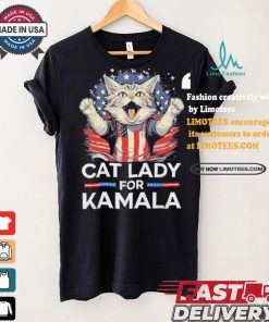Cat Ladies For Kamala Childless Cat Lady President Kamala Harris 2024 America Cat Voter T shirt