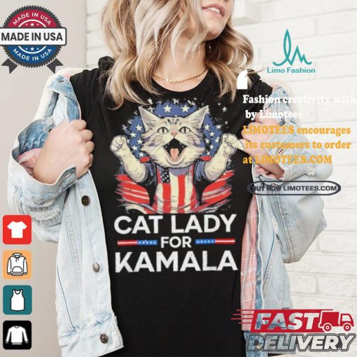 Cat Ladies For Kamala Childless Cat Lady President Kamala Harris 2024 America Cat Voter T shirt