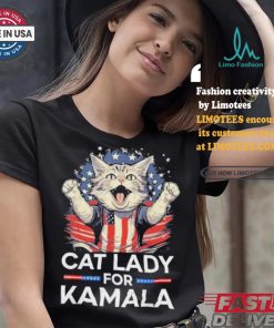 Cat Ladies For Kamala Childless Cat Lady President Kamala Harris 2024 America Cat Voter T shirt