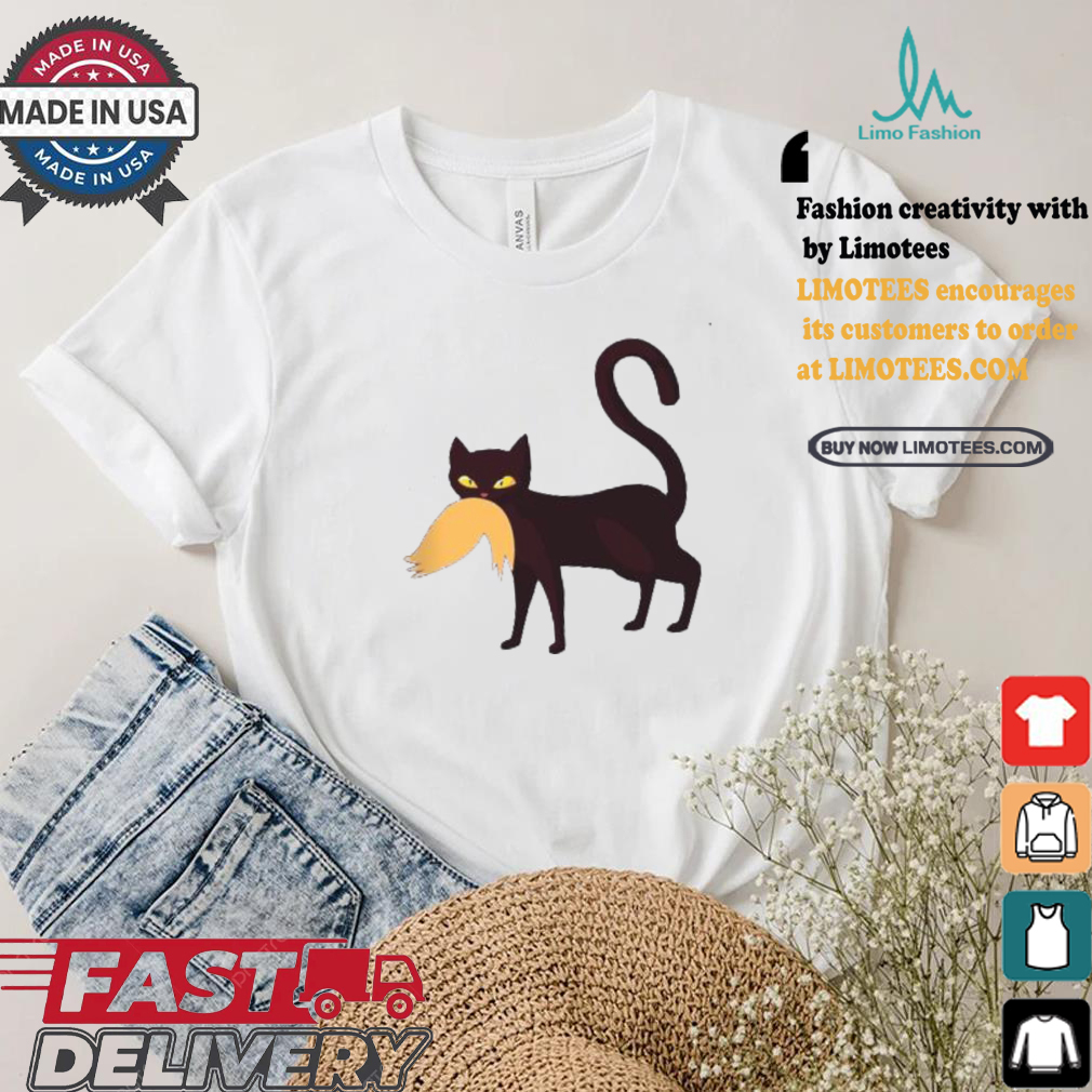Cat Ladies For Kamala Harris Cat Bites Trump Hair Voting Harris For 47th Us President T shirt Cat Ladies For Kamala Harris Cat Bites Trump Hair Voting Harris For 47th Us President T shirt