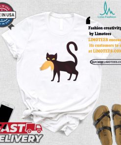Cat Ladies For Kamala Harris Cat Bites Trump Hair Voting Harris For 47th Us President T shirt