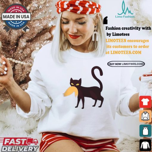 Cat Ladies For Kamala Harris Cat Bites Trump Hair Voting Harris For 47th Us President T shirt