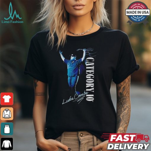 Category 10 Luke Combs walk on signature t shirt