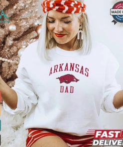 Champion Arkansas Razorbacks Grey Dad Number One Short Sleeve Fashion T Shirt