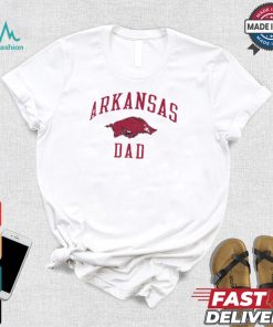 Champion Arkansas Razorbacks Grey Dad Number One Short Sleeve Fashion T Shirt