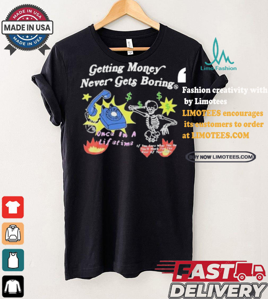 Channing Crowder Wearing Getting Money Never Gets Boring T shirt Channing Crowder Wearing Getting Money Never Gets Boring T shirt