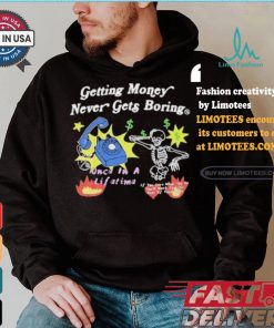 Channing Crowder Wearing Getting Money Never Gets Boring T shirt