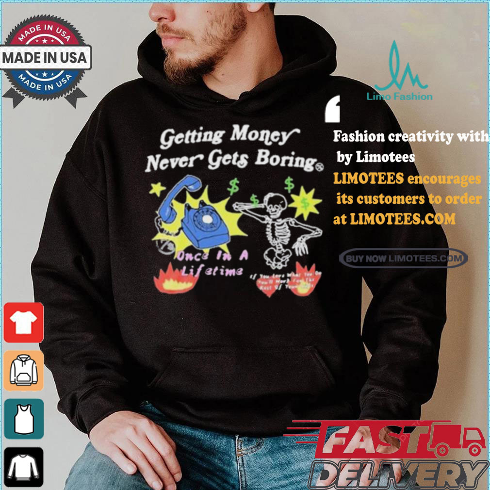 Channing Crowder Wearing Getting Money Never Gets Boring T shirt Channing Crowder Wearing Getting Money Never Gets Boring T shirt