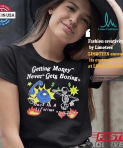 Channing Crowder Wearing Getting Money Never Gets Boring T shirt