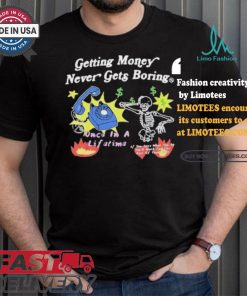 Channing Crowder Wearing Getting Money Never Gets Boring T shirt