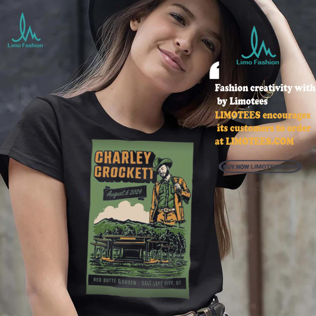 Charley Crockett Aug 6 2024 Red Butte Garden Amphitheatre In Salt Lake City UT Poster Shirt Charley Crockett Aug 6 2024 Red Butte Garden Amphitheatre In Salt Lake City UT Poster Shirt