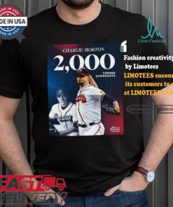 Charlie Morton Atlanta Braves 2000 Career Strikeouts Shirt