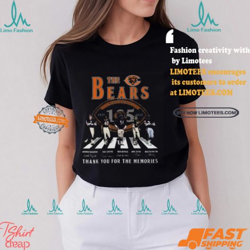 Chicago Bears 105 Years Thank You For The Memories The Bears T Shirt