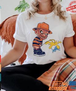 Chicago Bears Freddy Krueger pissing on Detroit Lions shirt