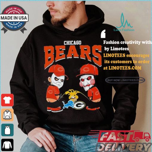 Chicago Bears NFL Halloween Peeing Funny Shirt