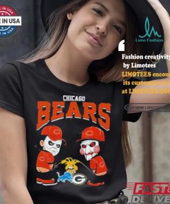 Chicago Bears NFL Halloween Peeing Funny Shirt