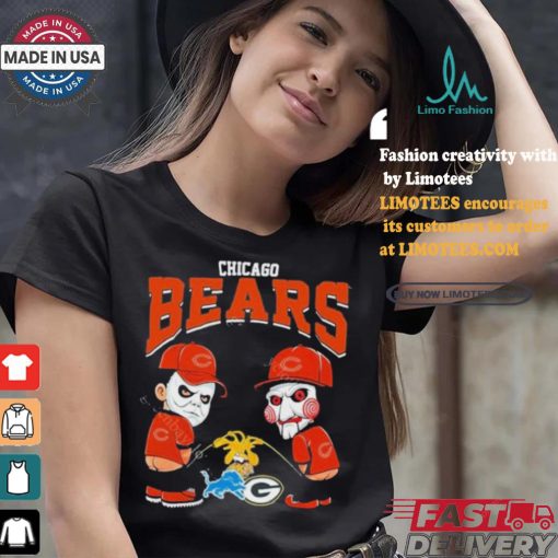 Chicago Bears NFL Halloween Peeing Funny Shirt
