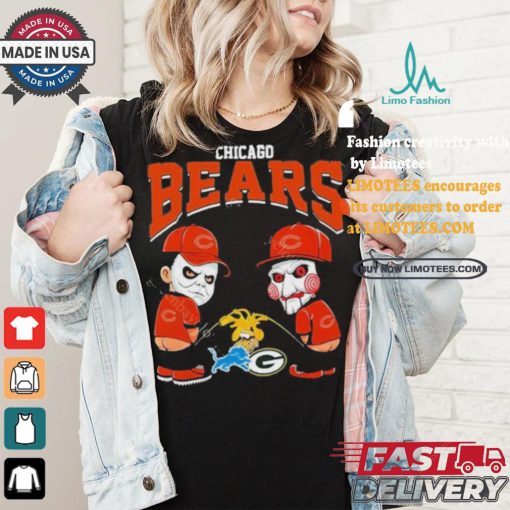 Chicago Bears NFL Halloween Peeing Funny Shirt