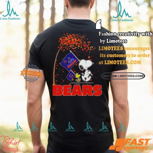 Chicago Bears Snoopy Fan Enjoying The Fall Season T Shirt