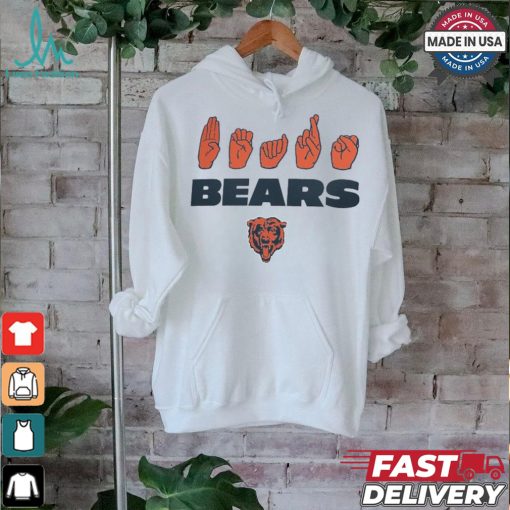 Chicago Bears The NFL ASL Collection by Love Sign American Sign Language T Shirt