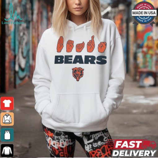 Chicago Bears The NFL ASL Collection by Love Sign American Sign Language T Shirt