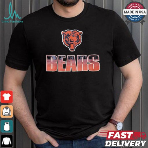 Chicago Bears Vintage Logo Allover T shirt