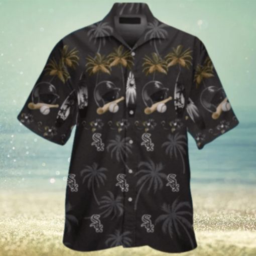 Chicago White Sox Tropical Baseball And Palm Trees Hawaiian Shirt