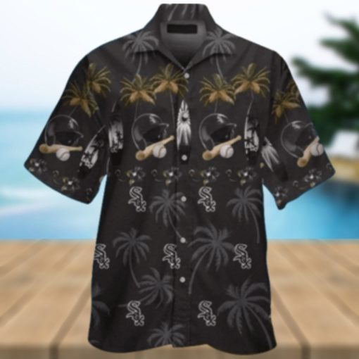 Chicago White Sox Tropical Baseball And Palm Trees Hawaiian Shirt