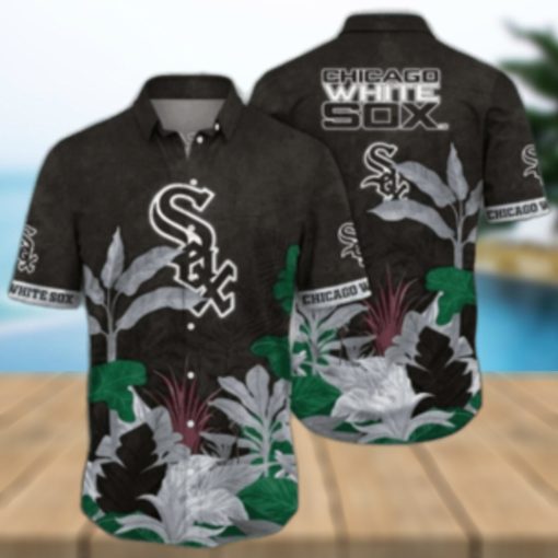 Chicago White Sox Tropical Leaf Aloha Shirt