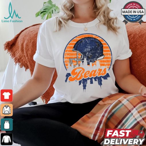 Chicago football team Skyline helmet T Shirt